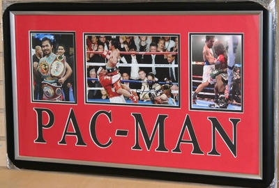 Manny Pacquiao signed 10 x 8