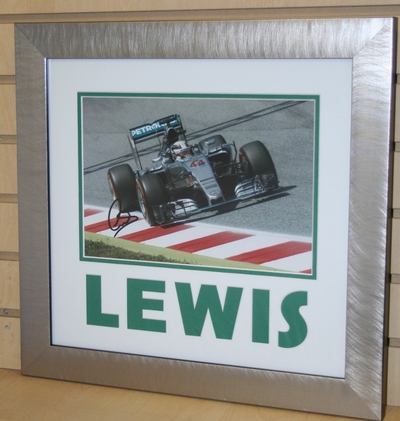 Lewis Hamilton signed 12x8 photo