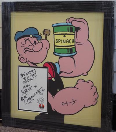 Bud Sagendorf-signed Popeye