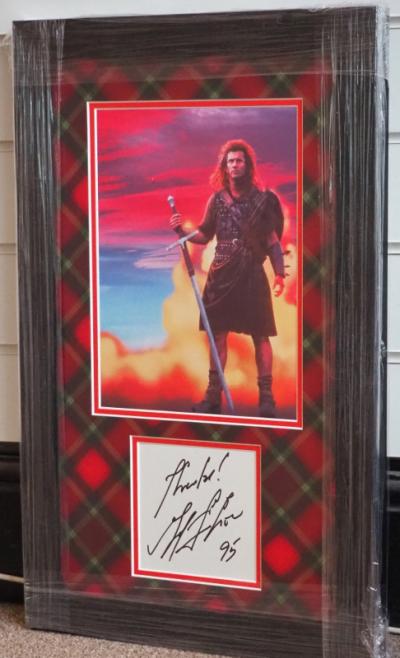 Rare Mel Gibson autograph