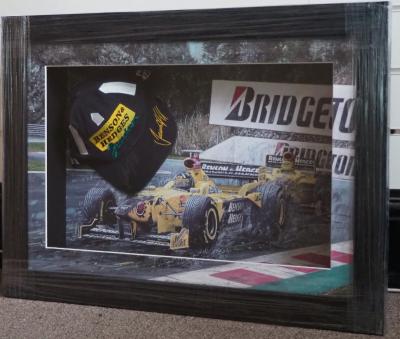 F1 champ Damon Hill signed cap