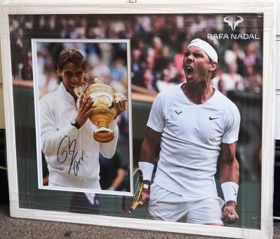 Rafa Nadal hand signed photo